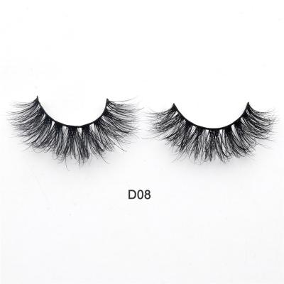 中国 Brand Own High Quality Cilios Fur D08 Real Mink Lashes 3d Private Label 100% Mink Eyelashes 販売のため