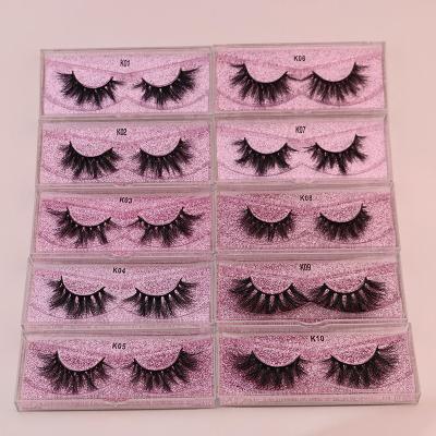 中国 Hot Cilios Fur Lashese With Case Wholesale Mink Real Lashes 15mm 20mm 22mm 3d Mink Eyelashes 販売のため