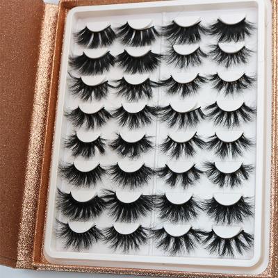 China Cilios Plush Fur Mink Lashes Vendor Full Lashes Vendor 25mm 25mm 3d Luxury Mink Eyelashes Te koop