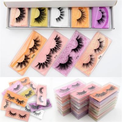 China Factory Wholesale Price 20mm 25mm Siberian Mink 25mm Mink Lashes Real Cilios Fur Factory Wholesale Price 20mm 25mm Lashes With Customizing Own Brand Box for sale