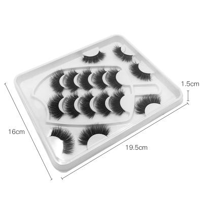 China 2021 handmade soft popular 3d faux mink lashes natural eyelashes with ice cream tray eyelashes for sale