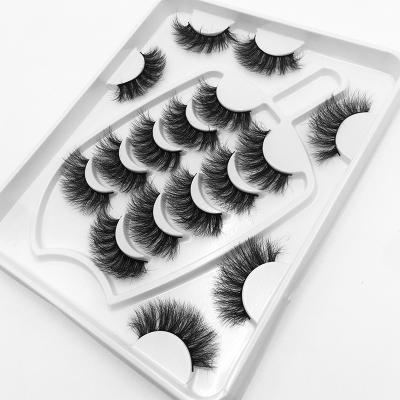 China New Handmade Soft Fake 3D Mink False Eyelashes With Ice Cream Tray Packaging for sale