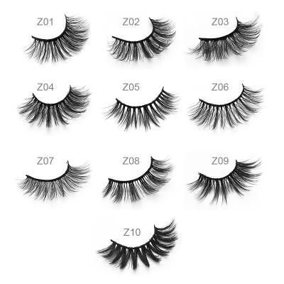 China Handmade Soft False Mink False Eyelashes False Eyelashes Mink Lashes With Holographic Thick 7Pairs 3D Box for sale