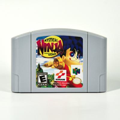 China Ninja Starring Goemon For N64 Retro Card Game ABS Video USA Mystical Version NTSC 64 Bit N64 Cartridges for sale