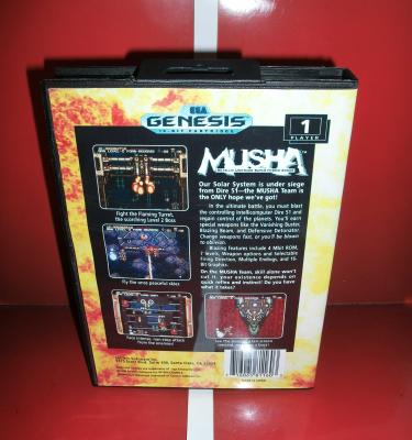 China Musha USA Cover With Box And Manual For Sega Megadrive Genesis Video Game Console 16 Bit DM Card 16 Bit DM Card for sale