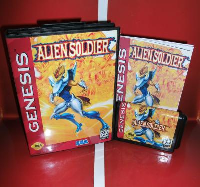 China Foreign Soldier USA EUR Japan Cover With Box And Manual For Sega Megadrive Genesis Video Game Console 16 Bit DM Map 16 Bit DM Card for sale