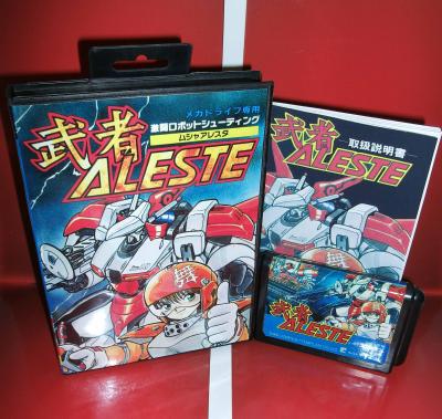 China Aleste Japan Cover With Box And Manual For Sega Megadrive Genesis Video Game Console 16 Bit DM Card 16 Bit DM Card for sale