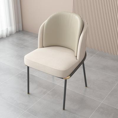 China (Others)Adjustable Luxury Leisure Dining Chair Modern Simple Leather Dining Chair Restaurant Table Upholstered Comfortable Chair For Office for sale