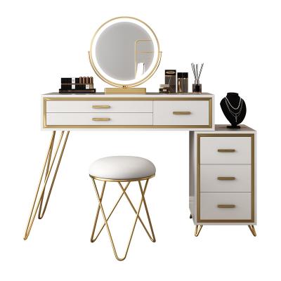 China (Other)Adjustable Modern Led Light Dresser Makeup Vanity Table Dresser Table for sale