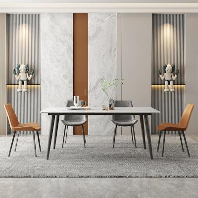 China Adjustable (other) Household Small Apartment Esszimmer Dining Room Table And Chairs Customizable Dining Table Set 6 Chairs for sale