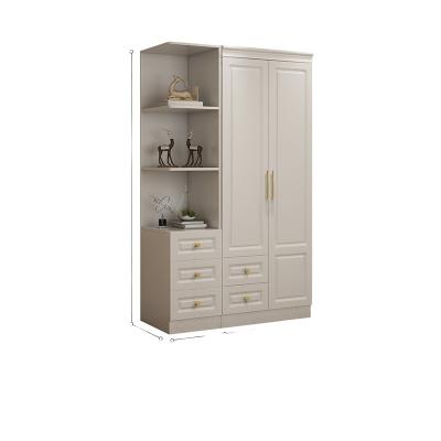 China Adjustable (height) Wardrobes Bedroom Modern Sliding Wooden Wardrobe Storage Closet Wardrobes With Side Cabinets for sale