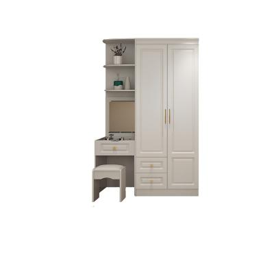 China Adjustable (height) Wardrobes Bedroom Modern Sliding Wooden Wardrobe Storage Closet Wardrobes With Dressing Table for sale