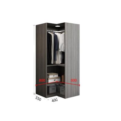 China Adjustable (height) Wardrobes Bedroom Modern Sliding Wooden Wardrobe Storage Closet Wardrobes With Upper Cabinets for sale