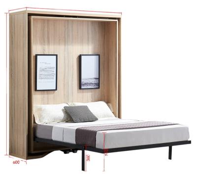 China Space saving unique bed frames modern bed king size bedroom furniture sets murphy bed walnut 180x200Letti di murphy for sale