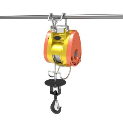 China Hot Sale Small Electric Hoist Hotels High Speed ​​Portable Hanging Type Electric Hoist For Household for sale