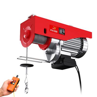 China Mini Electric Hoist 100kg-1500kg Low Price Pulley Durable Wireless Remote Electric Crane Small Electric Hoist High Quality for sale