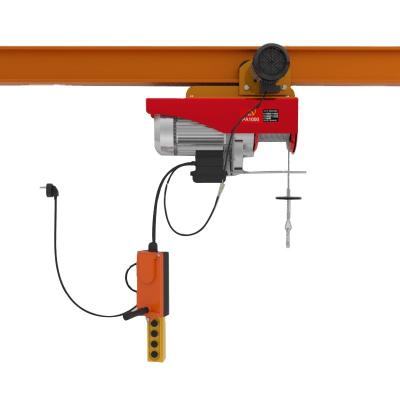 China 220V miniature hoist 1t crane 220V miniature hotels small electric sports car household mobile overhead crane for sale