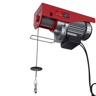 China Hotels 880kg Mini Wire Rope Hoist Crane Engine Blocks Electric Wire Rope Hoist Crane for sale