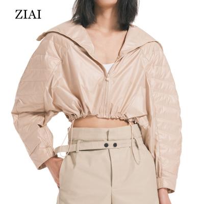 China Wholesale Customized Thin Jacket Women's Slim Design Anti-wrinkle Parride Coat Long Short Sleeve Warm Sleeve for sale