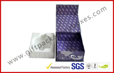 China Heart Shape Perfume Packaging Rigid Gift Boxes with Plush PS tray for Present for sale