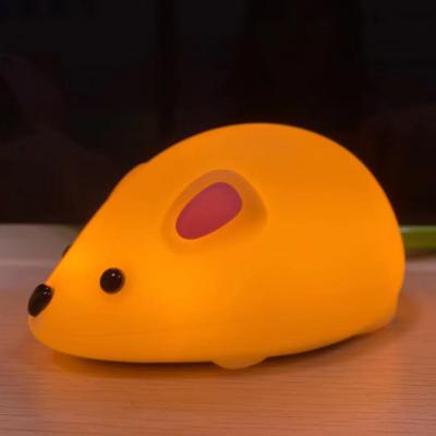 China New Style Modern Promotional USB Rechargeable Lovely Silicone Animal Night Lamp For Kids Room Night Lights for sale