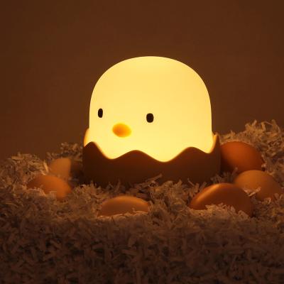 China Modern Baby Night Light for Kids Chick Silicone Lamp Touch Sensor Light for Kids Birthday Gift Adjustable Glow Night Lamp for sale