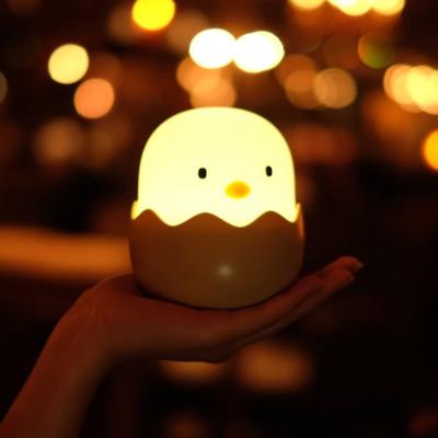 China Modern Baby Nursery Lamp with Touch Controls Cute Chick Bedside Nightlight for Nursing Nursing USB Rechargeable Newborn Bedroom for sale