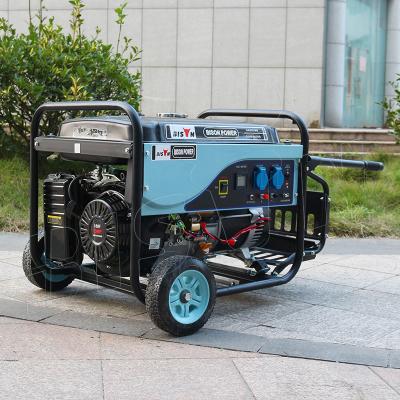 China Small Generator Supply Electric Power For Home Use Bison China Gasoline Generator 6kw Generator Single Phase OHV 6.5kva for sale