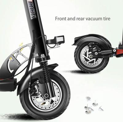 China Weisite Lithium 10 Inch Wheel Stable Foldable Fast Electric Scooter 500w Unisex for sale