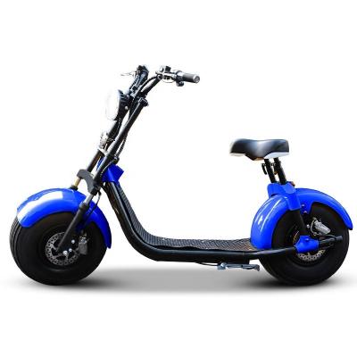 China Popular Tire 1500W 60v 12ah Chopper Citycoco Fat Motor Brushless CE Adult Electric Scooter for sale