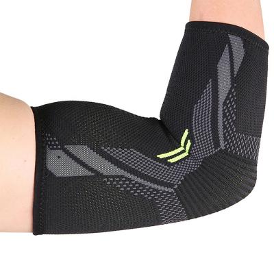 China Compression Design Outdoor Sports Fitness Compression Support Sleeve Tennis Elbow Arm Strap Brace Spandex Nylon Elbow Pads for sale