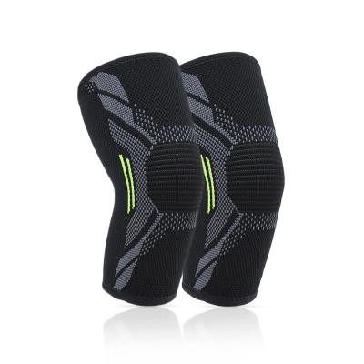 China Compression Design Sports Gear Sports Knee Pads Protective Four Way Elastic Knitted Warm Nylon Knee Pads for sale