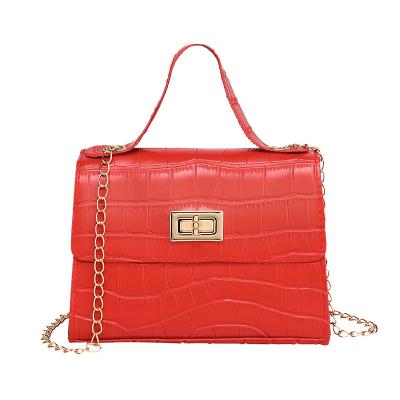 China Fashion Women Luxury Chained Leather Cross - Body Bag Clips Mini Bags Handbags for sale