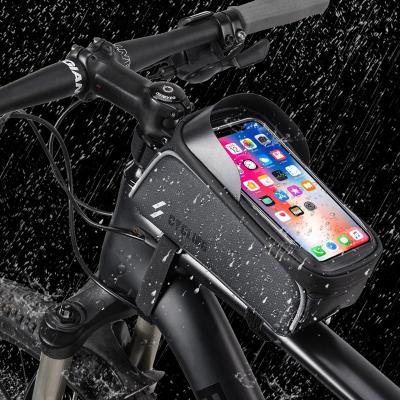 China 2021 Waterproof Touch Screen Waterproof Bike Bicycle Phone Front Frame Bag Recycling Bag for sale