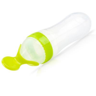 China Food Grade PP BPA Free Soft Silicone Bottle Feeder Soft Feeding Spoon BPA Free for sale