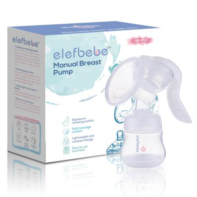 China BPA Free Most Hot Selling Breastfeeding Moms Nursing Soft Silicone Manual Breast Pump Breast Milk Collector for sale