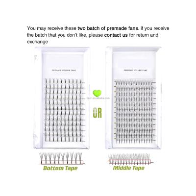 China Natural Soft Eyelash Extension Supplies Private Label Pre Fanned Color Eyelash Extension for sale