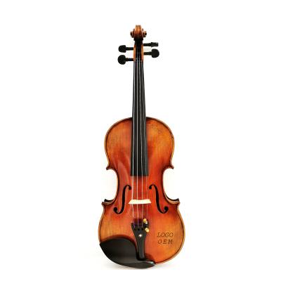 China Perfect Hot Selling Perfect Natural Maple Flamed Quality Handcrafted Cheap Wholesale Violin for sale