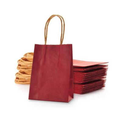 China Customized Recycled Materials Take Away Food Bag Fashion Shopping Bag Brown Kraft Paper Bags for sale