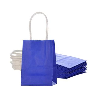 China Recycled Recyclable Materials Kraft Paper Bag With Your Own Logo, Custom Shopping Paper Bag For Food With Handle, for sale