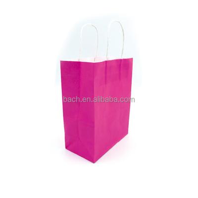 China Custom Food Packaging Brown Recycled Shopping Paper Bag Printed Logo Cheap Recycled Materials Wholesales Take Away With Twisted/Flat Handles for sale