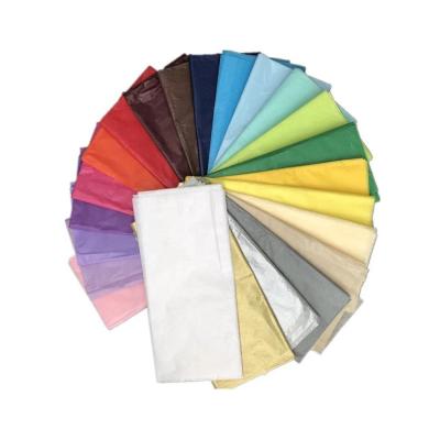 China Recycled Materials Colored White 17gsm Silk Tissue Paper Wrapping Tissue Kraft Paper Pink Sheet for sale