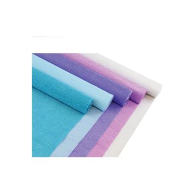 China Color Craft Crepe Paper Roll Crepe Paper Maker Disposable Crepe Paper Sheet 50x180cm for sale