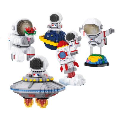 China Children's toys series astronaut planet rockets model micro series astronaut planet rockets model block building blocks educational toys for sale