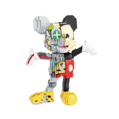 China DIY Plastic Toy Action Figure Mechanical Mouse Building Block DIY Plastic Toy Action Figure Robot Set For Children Assembly Block for sale