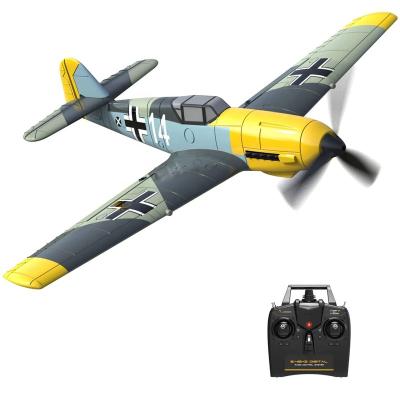 China One-Key VOLANTEXRC 76111R-RTF 4-CH RC Airplane Aerobatic Remote Control Airplane Ready to Fly BF-109 Radio Controlled Airplane for Beginners for sale