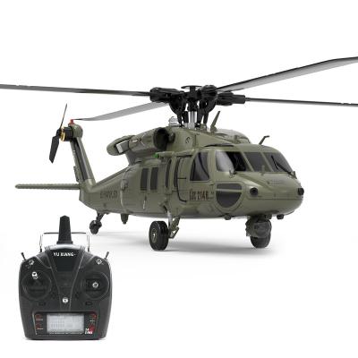 China Follow Me Black F09 Professional Helicopter 6-Channel 3D/6G Aileronless YUJIAN Simulation 1:47 Scale UH60 Scale RC Helicopter for sale