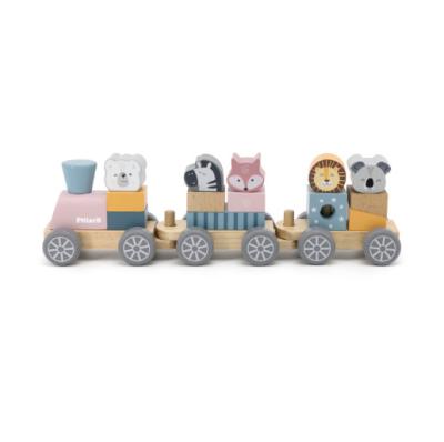 China Wood 2021 Wholesale Good Quality Superior Wooden Toys Train Pull Toys For Toddlers for sale