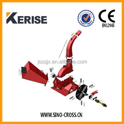 China Farms PTO Mini CE Approved Wood Chipper Tractor for sale