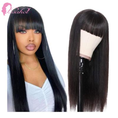 China Lisa Silky Straight Wave 150% Density Natural Color Straight Lace Wig Hair Pre Plucked Wigs Beauty Supply With Factory Price for sale